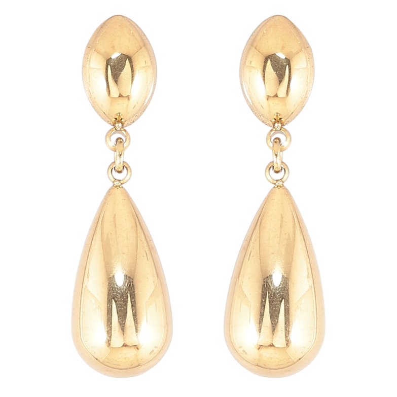 Сережки Xuping TTM Stainless Steel колір 14К пусети «Підвіски крапельки» фото №1