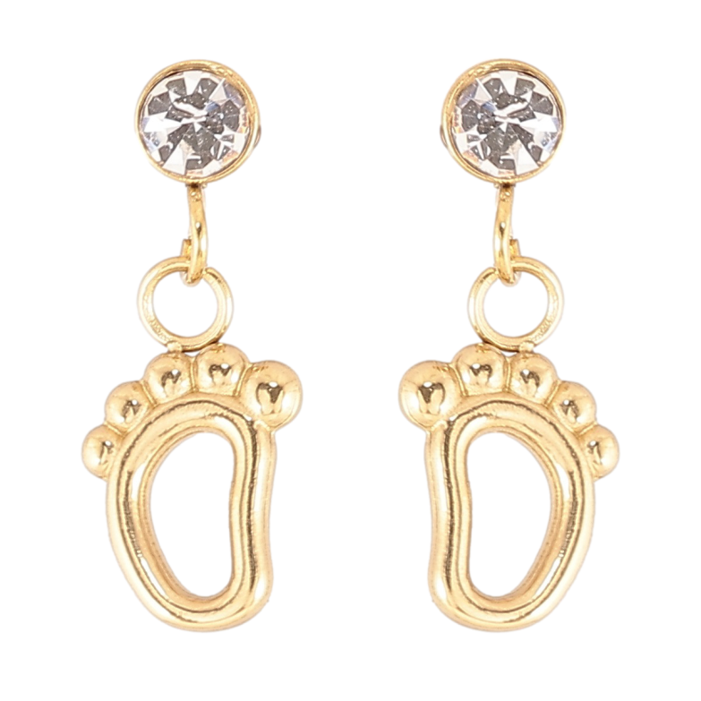 Серьги Xuping TTM Stainless Steel цвет 14К пусеты Подвески ножки фото №1