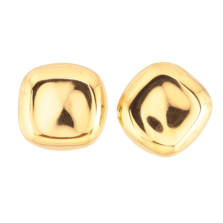 Сережки Xuping TTM Stainless Steel колір 14К пусети «Асиметрія» фото №25