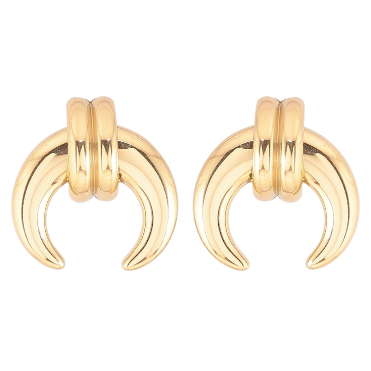 Сережки Xuping TTM Stainless Steel колір 14К пусети «Декоративний візерунок» фото №25