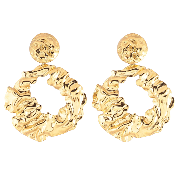 Сережки Xuping TTM Stainless Steel колір 14К пусети «Декоративні підвіски» фото №4