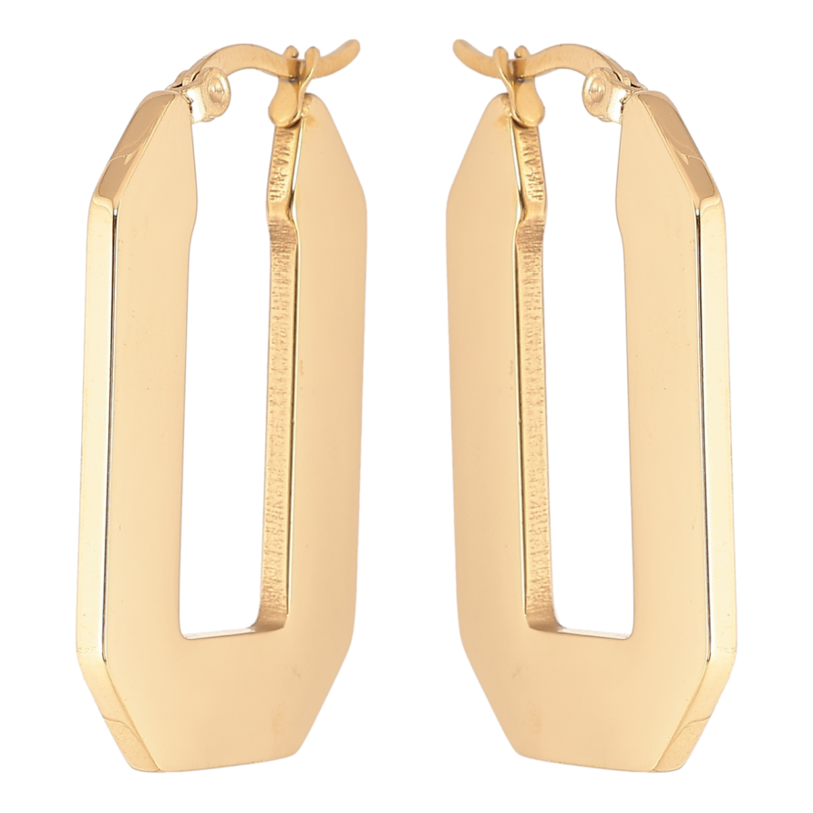 Серьги Xuping TTM Stainless Steel цвет 14К замок-булавка Фигурные фото №1