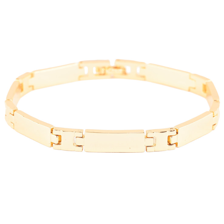 Браслет Xuping Позолота 18K «Лаконічність» довжина 19.5см х 6мм фото №6