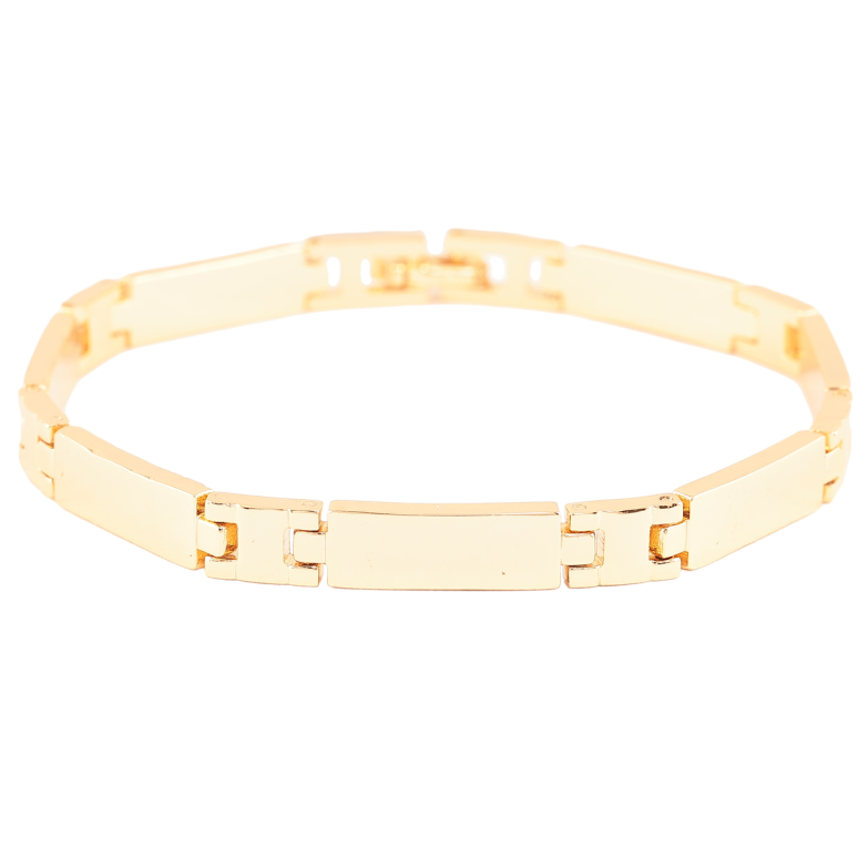 Браслет Xuping Позолота 18K Лаконичность длинна 19.5см х 6мм фото №1