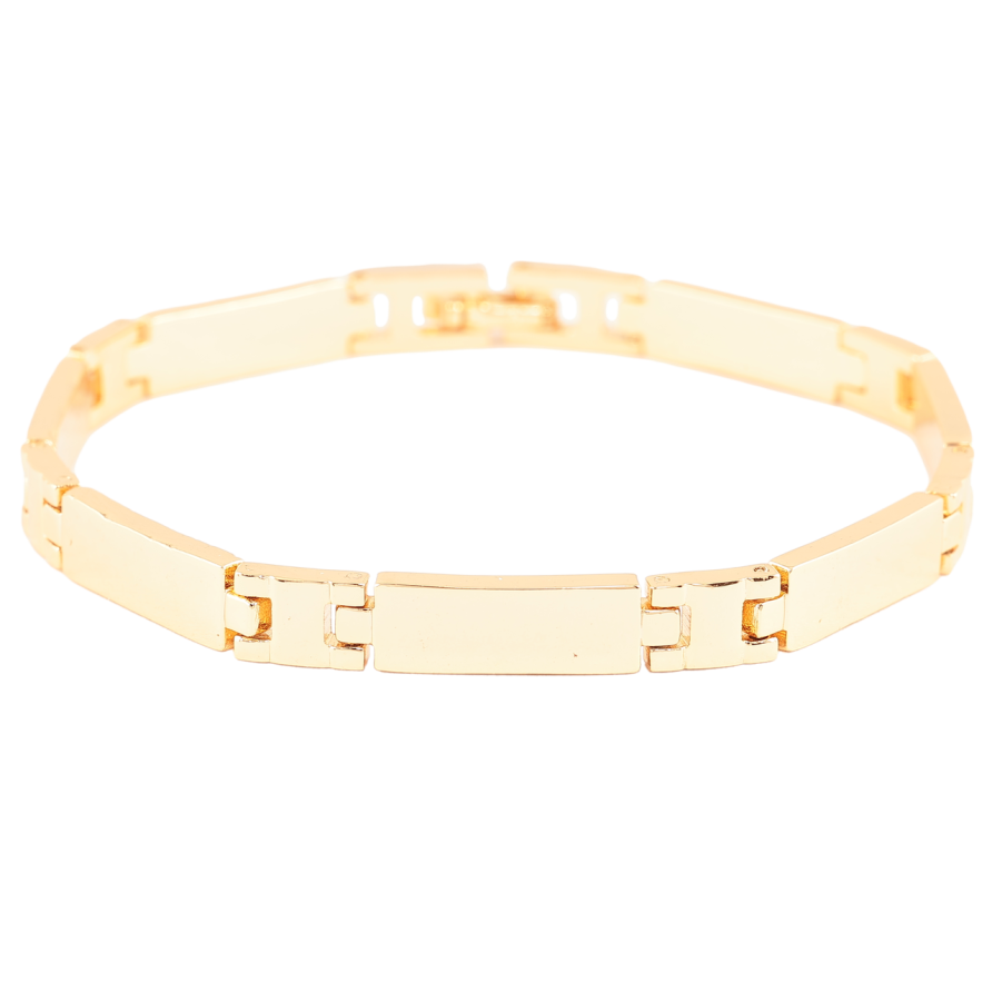 Браслет Xuping Позолота 18K «Лаконічність» довжина 19.5см х 6мм фото №1