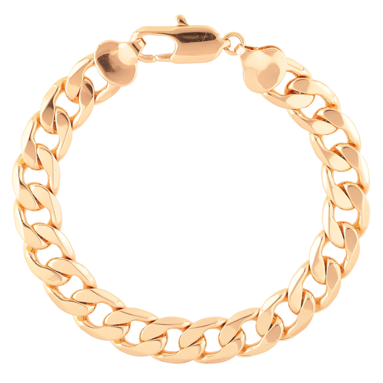 Браслет Xuping Позолота 18K «Ланцюжок Панцирний» довжина 25см х 12мм фото №1