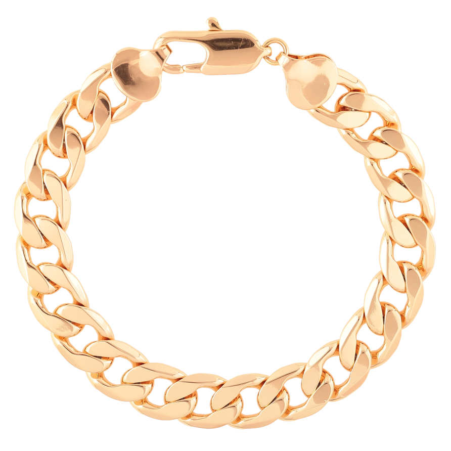 Браслет Xuping Позолота 18K «Ланцюжок Панцирний» довжина 25см х 12мм фото №1