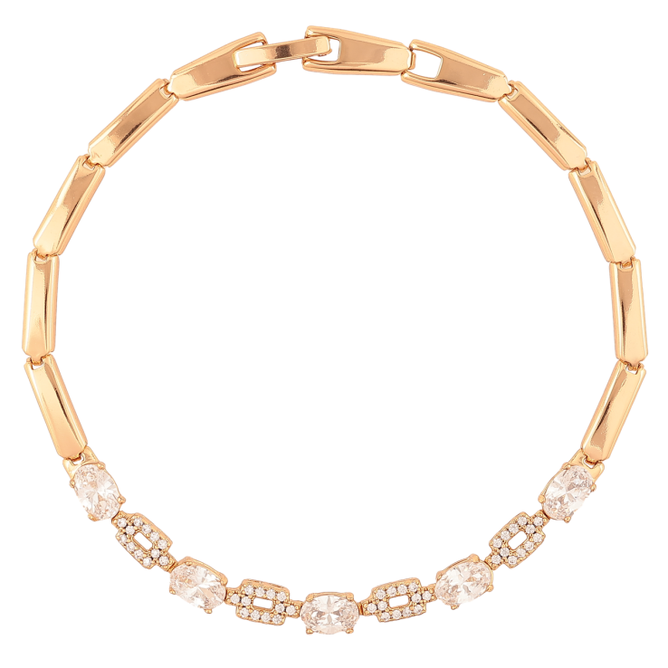 Браслет Xuping Позолота 18K «Кришталева доріжка» довжина 19см х 3мм фото №20