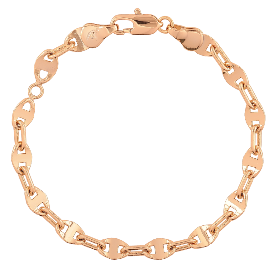 Браслет Xuping Позолота 18K Цепочка Морская цепь длинна 16.5см х 5мм фото №1