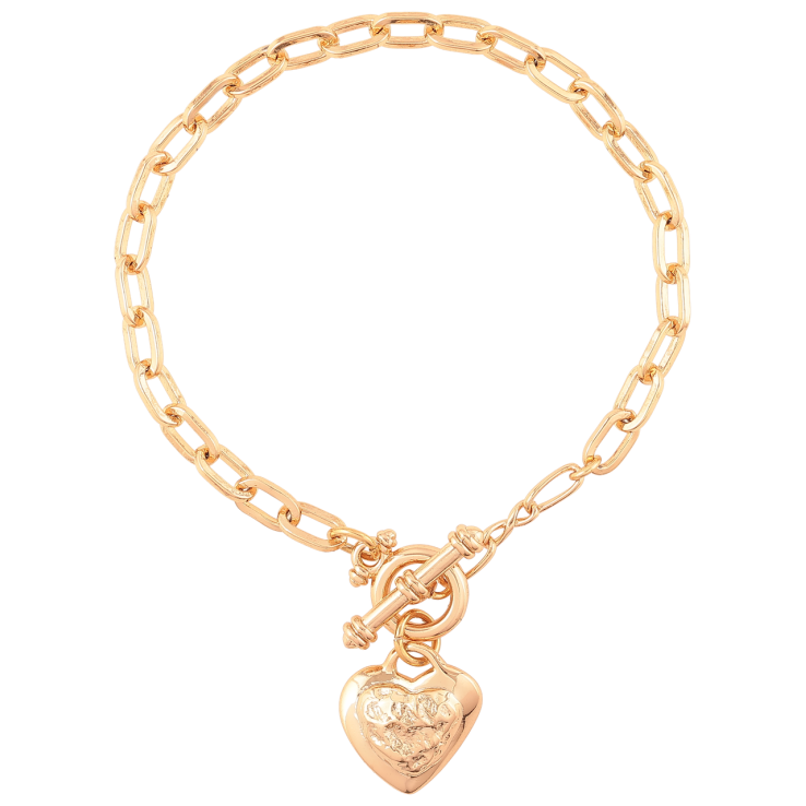 Браслет Xuping Позолота 18K Цепочка с подвеской сердечко длинна 18.5см х 4мм фото №19