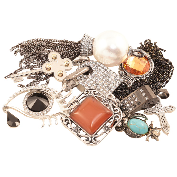 Кольє та кулони біжутерія. БІЖУТЕРНИЙ ЛОМ ціна за 150 г. ДИВІТЬСЯ ОПИС! фото №2