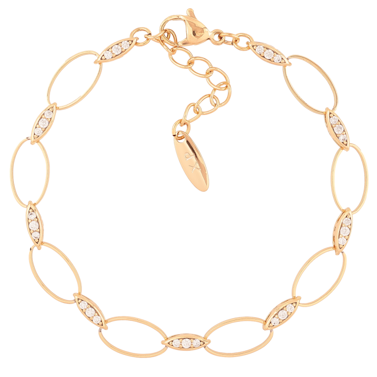 Браслет Xuping Позолота 18K Узор с цирконием длинна с доп. цепочкой 18-21.5см х 3-7мм фото №18