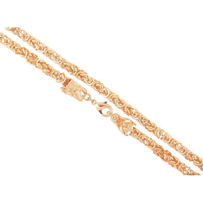 Ланцюжок Xuping M&L Колір 18К «Плетіння Візантійське з драконами» довжина 50см х 5мм фото №1