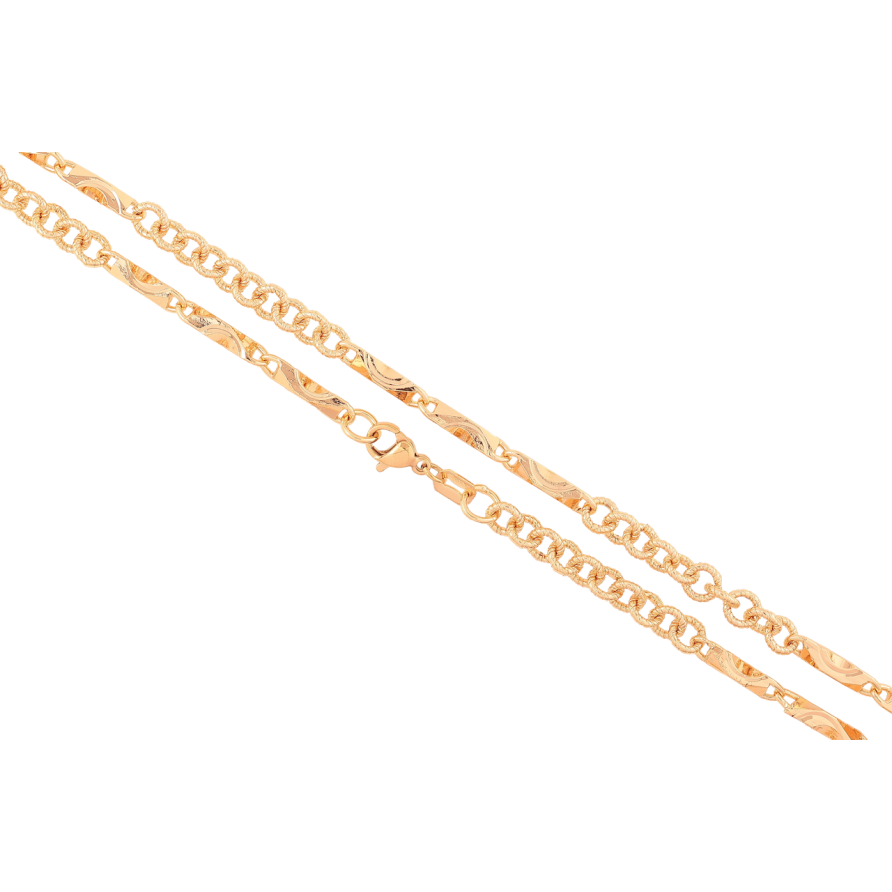 Ланцюжок Xuping M&L Колір 18К «Плетіння Фантазійне» довжина 46см х 4мм фото №1