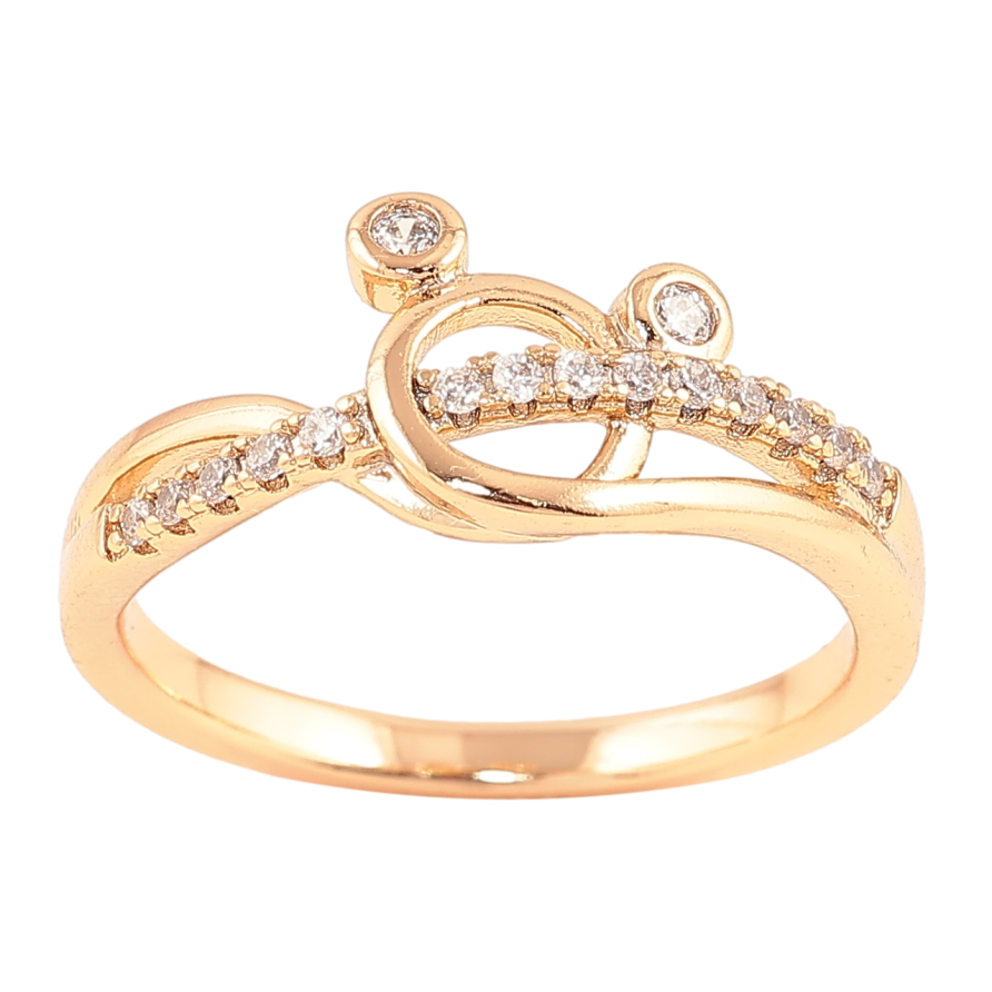 Каблучка Xuping Позолота 18K «Міккі Маус з цирконієм» фото №1