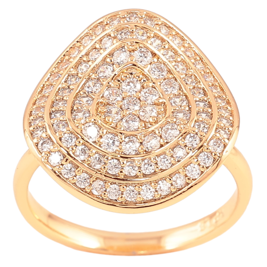 Кольцо Xuping Позолота 18K Инкрустация цирконием фото №1