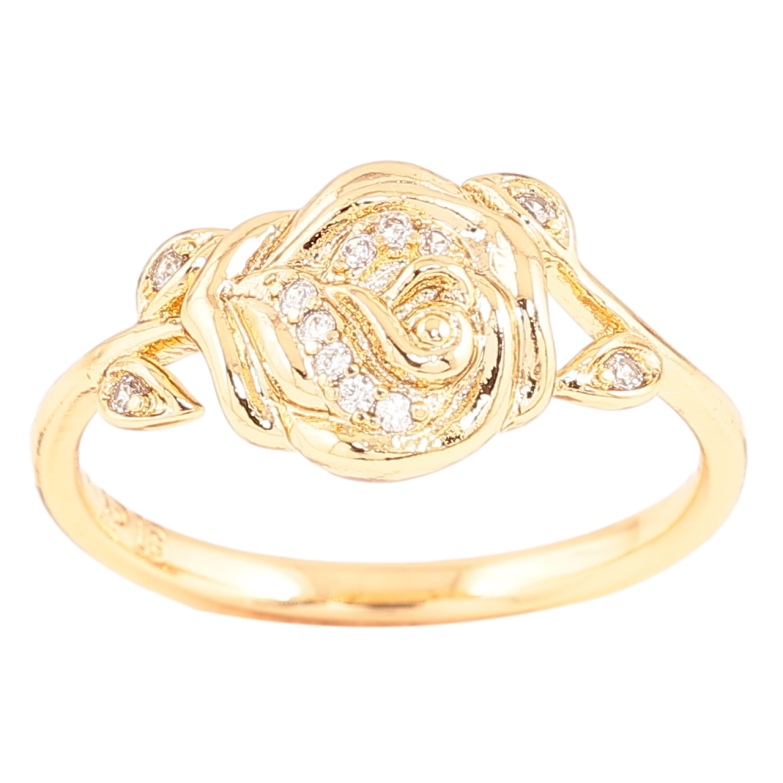 Каблучка Xuping Позолота 18K «Троянда» фото №1