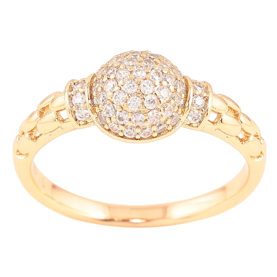 Кольцо Xuping Позолота 18K Узор с инкрустацией цирконием фото №1