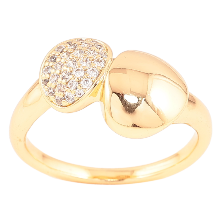 Каблучка Xuping Позолота 18K «Візерунок з цирконієм» фото №7