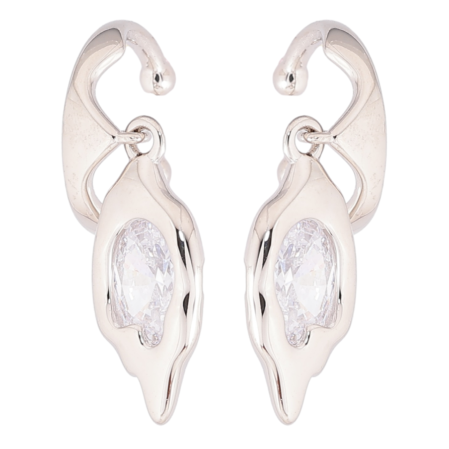 Сережки Xuping Родій кафи «Декоративні підвіски з фіанітами» фото №1 Сережки Xuping Родій кафи «Декоративні підвіски з фіанітами» фото №1