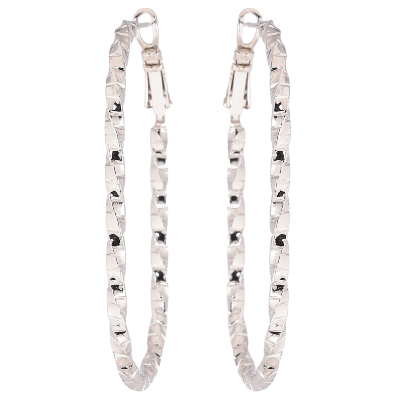 Сережки Xuping Родій італійський замок «Овальні» фото №9