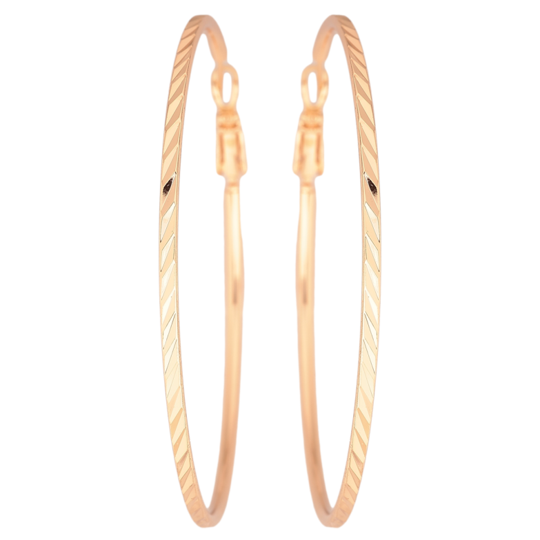 Серьги Xuping M&L Цвет 18K кольца (конго) Декоративный узор ø 6см фото №1