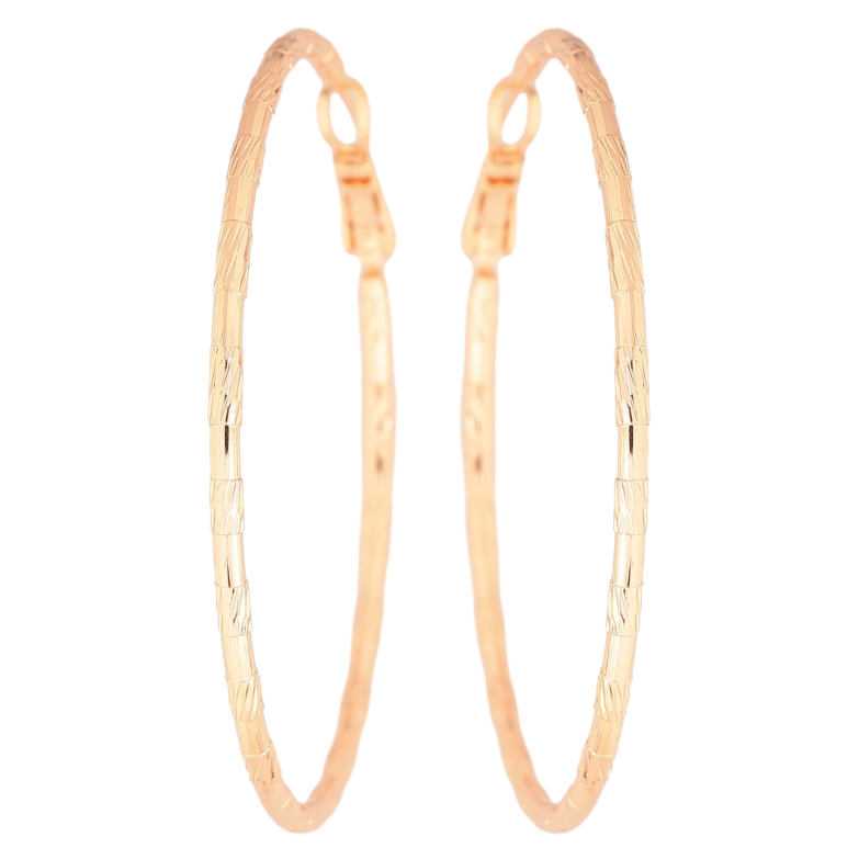 Серьги Xuping M&L Цвет 18K кольца (конго) Декоративный узор ø 5см фото №10