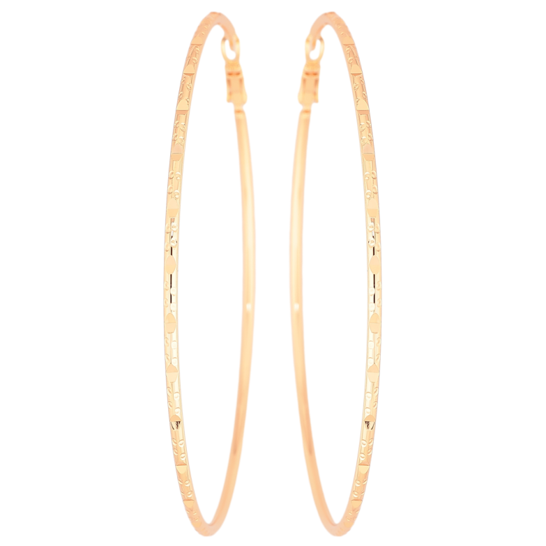 Серьги Xuping M&L Цвет 18K кольца (конго) Декоративный узор ø 8.5см фото №1