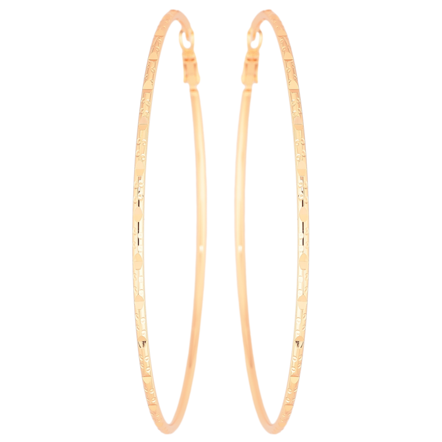 Серьги Xuping M&L Цвет 18K кольца (конго) Декоративный узор ø 8.5см фото №1