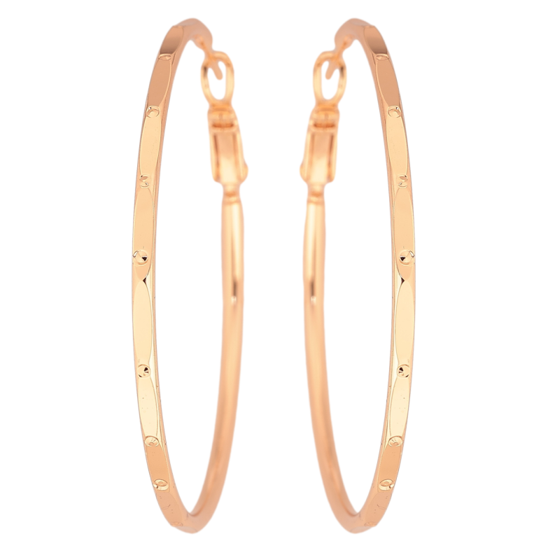 Серьги Xuping M&L Цвет 18K кольца (конго) Декоративный узор ø 5см фото №1