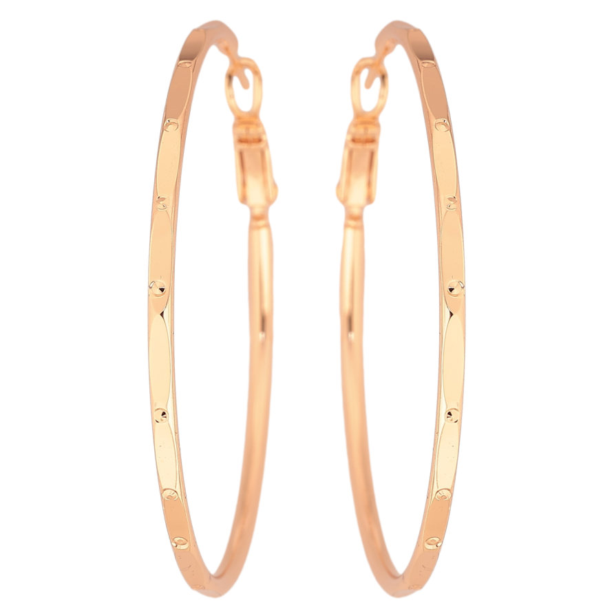 Серьги Xuping M&L Цвет 18K кольца (конго) Декоративный узор ø 5см фото №1