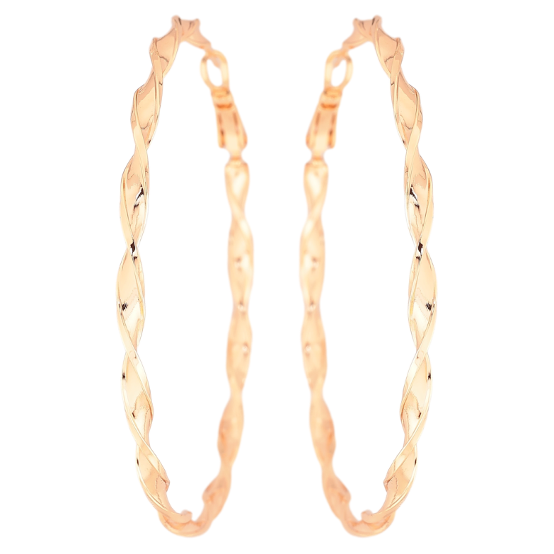 Серьги Xuping M&L Цвет 18K кольца (конго) Декоративный узор ø 6см фото №1