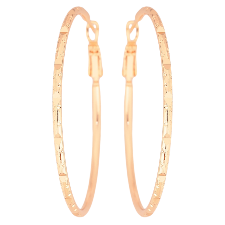 Серьги Xuping M&L Цвет 18K кольца (конго) Декоративный узор ø 5см фото №1