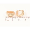 Серьги Xuping M&L Цвет 18K колечки Резной узор с цирконием фото №2