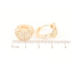 Серьги Xuping M&L Цвет 18K колечки Декоративный узор с цирконием фото №2