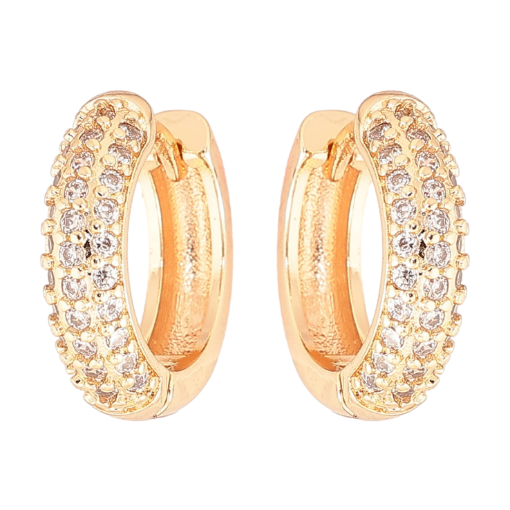 Серьги Xuping M&L Цвет 18K колечки Инкрустация цирконием фото №18