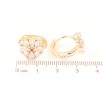 Серьги Xuping M&L Цвет 18K колечки Кристальный цветок фото №2