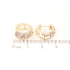 Серьги Xuping M&L Цвет 18K колечки Инкрустация разноцветным цирконием фото №2