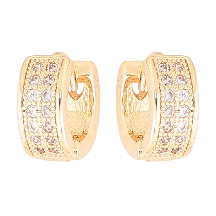 Серьги Xuping M&L Цвет 18K колечки Инкрустация цирконием фото №19