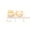 Серьги Xuping M&L Цвет 18K колечки Инкрустация цирконием фото №2