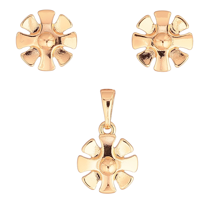 Набір Xuping M&L Колір 18K Сережки Кулон «Декоративні квіточки» фото №1