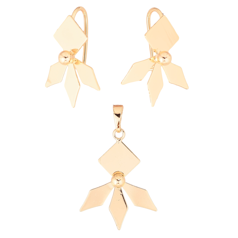 Набір Xuping M&L Колір 18K Сережки Кулон «Декоративний візерунок» фото №1