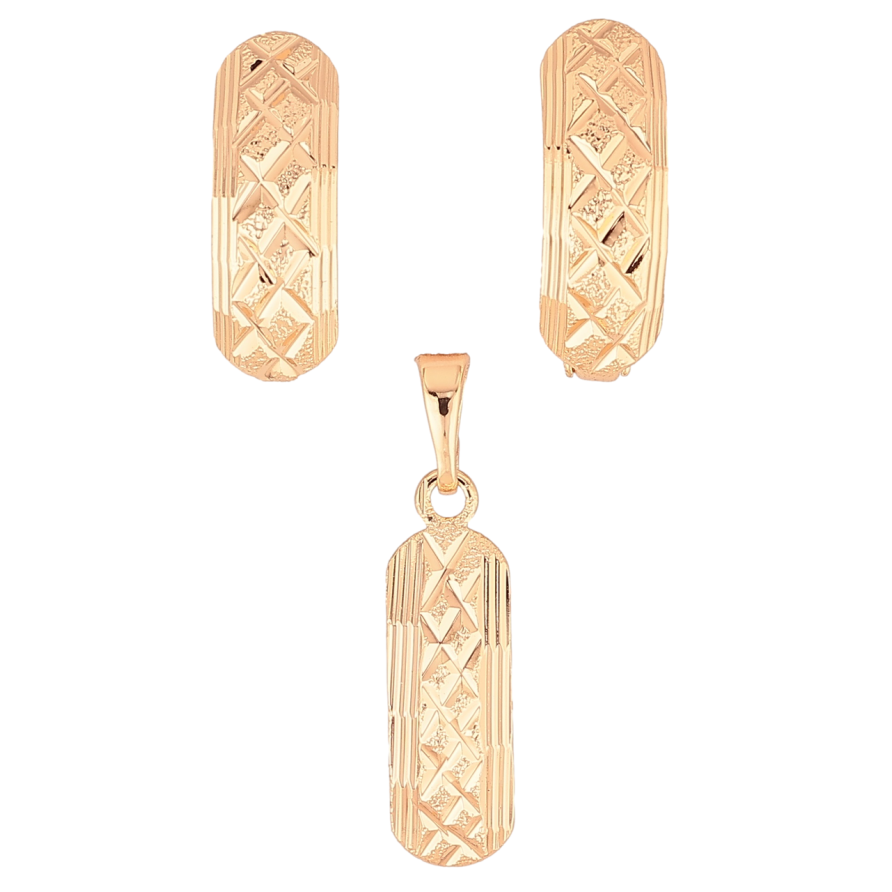 Набір Xuping M&L Колір 18K Сережки Кулон «Декоративний візерунок» фото №1