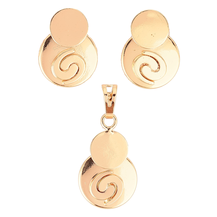 Набор Xuping M&L Цвет 18K Серьги Кулон Декоративный узор фото №10