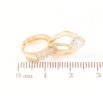 Серьги Xuping M&L Цвет 18K подвески на колечках Декоративные подвески с цирконием фото №2