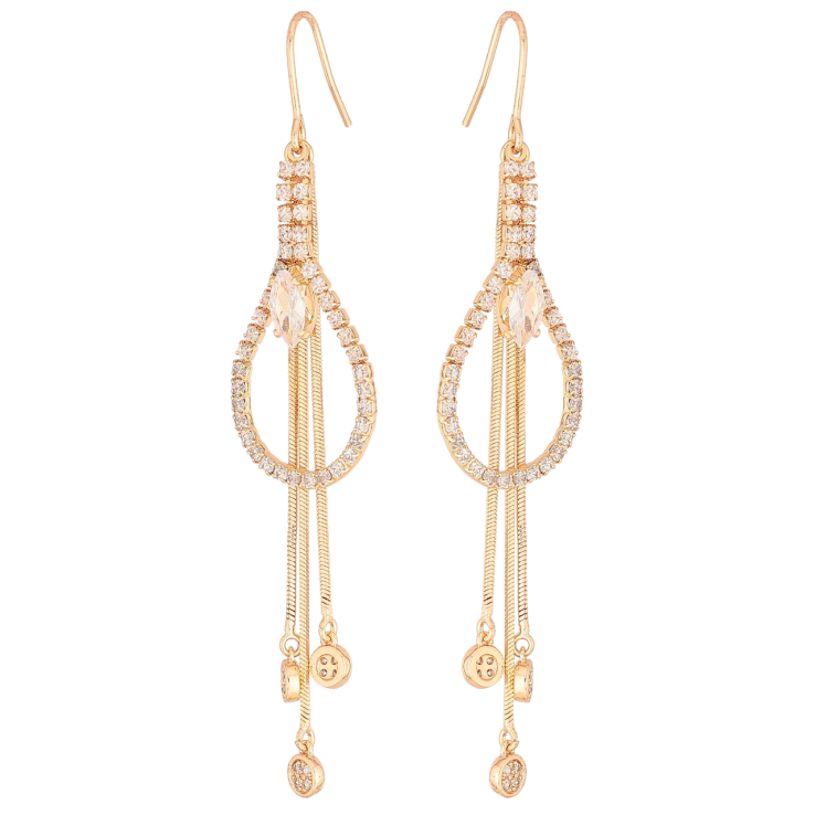 Сережки Xuping M&L Колір 18K французький замок «Декоративні підвіски з цирконієм» фото №7