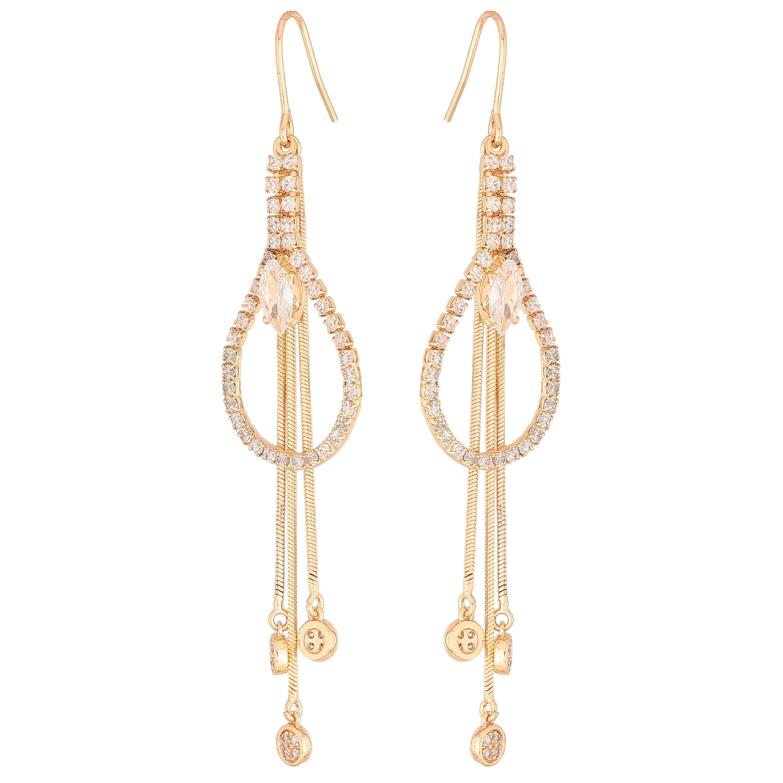 Серьги Xuping M&L Цвет 18K французский замок Декоративные подвески с цирконием фото №13