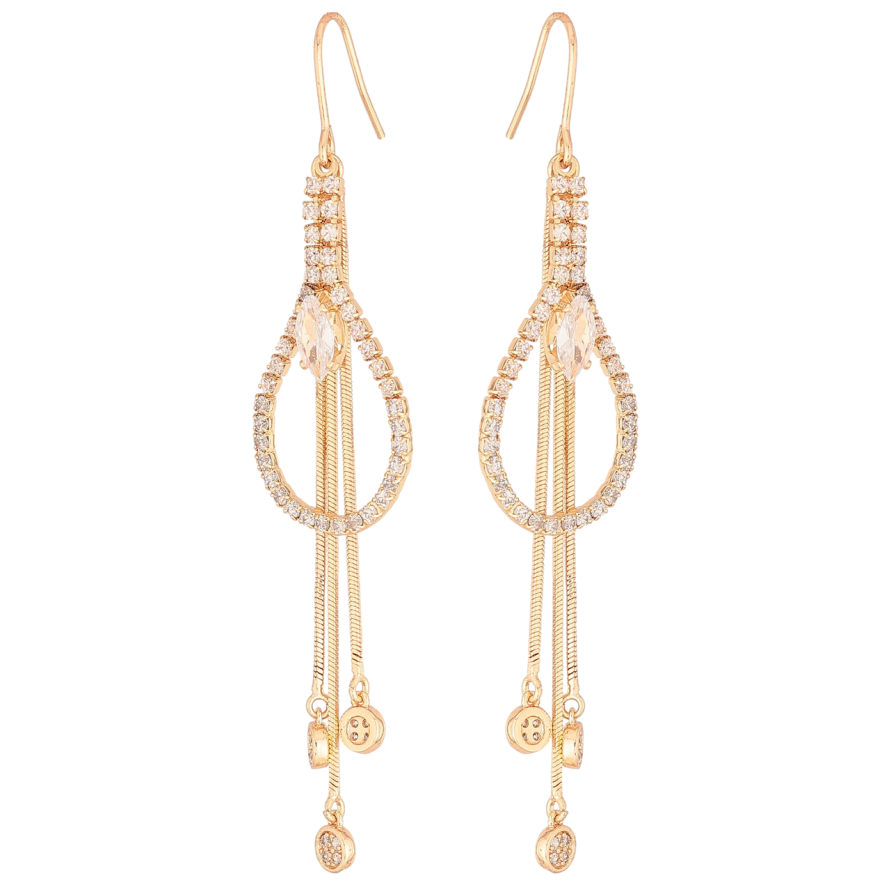 Сережки Xuping M&L Колір 18K французький замок «Декоративні підвіски з цирконієм» фото №1