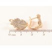 Серьги Xuping M&L Цвет 18K английский замок Листики с инкрустацией цирконием фото №2