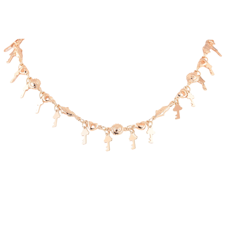 Кольє Xuping M&L Колір 18К «Ключики» довжина 45см х 4-6мм фото №18 Кольє Xuping M&L Колір 18К «Ключики» довжина 45см х 4-6мм фото №18